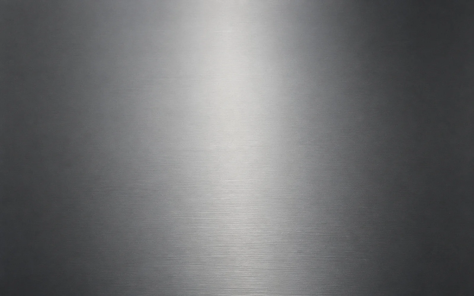 Satin brushed steel with fine horizontal hairline